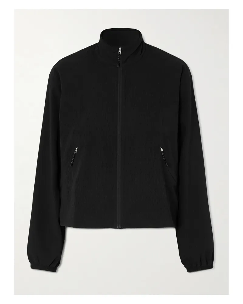 ON Zendaya Gloria Jacke Aus Shell In Knitteroptik - Schwarz Schwarz