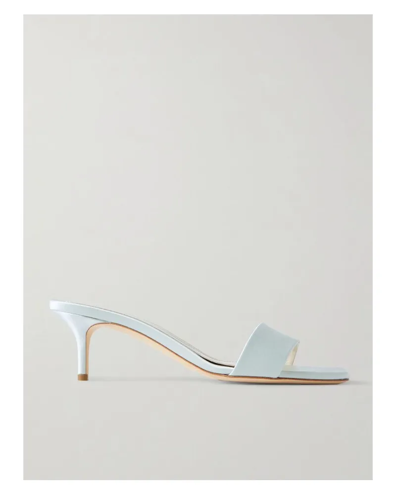 aeyde Ilvy Mules Aus Satin - Wollweiß Wollweiß