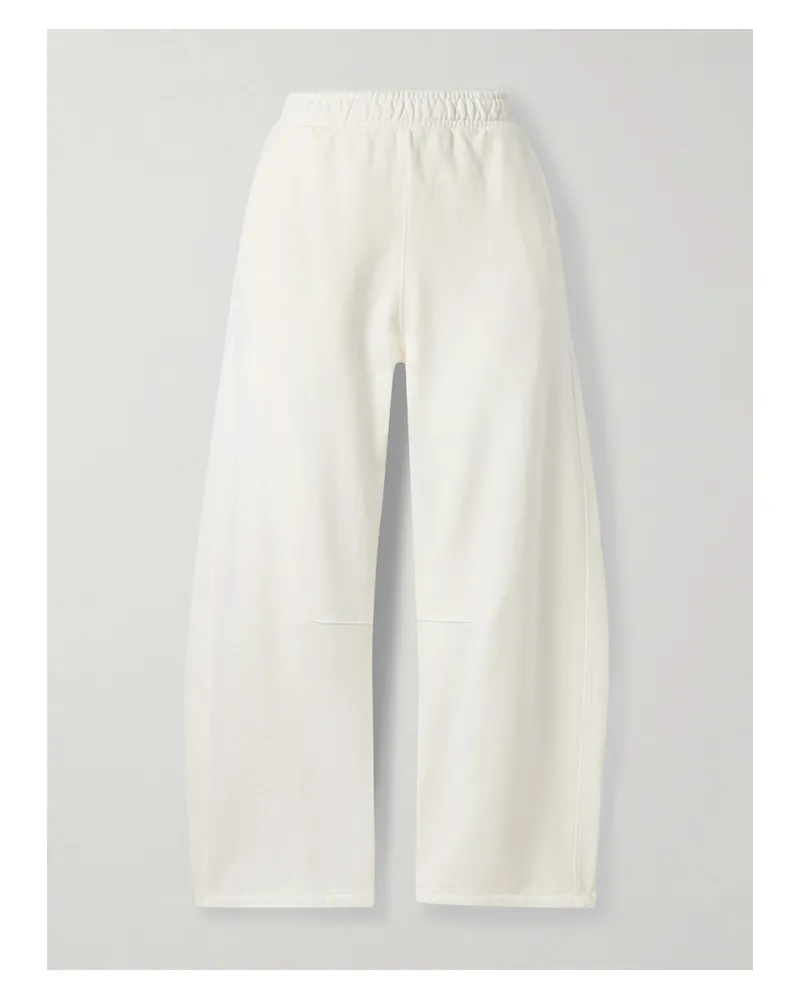 Citizens of humanity Miro Barrel-jogginghose Aus Baumwoll-jersey - Creme Creme