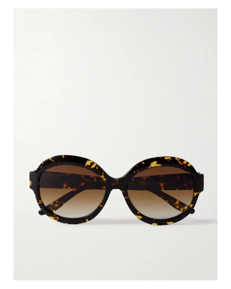 Barton Perreira Orleandra Sonnenbrille Mit Rundem Rahmen Aus Azetat In Hornoptik Horn