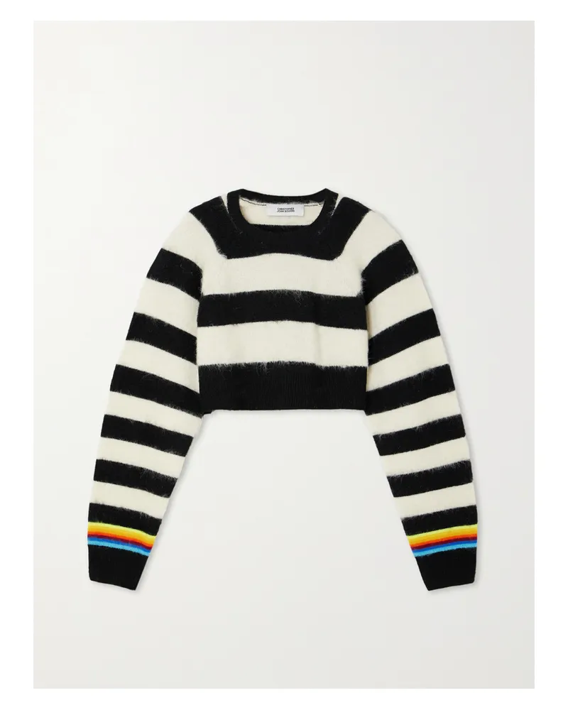 Christopher John Rogers Pullover Aus Einer Gebürsteten Wollmischung Mit Streifen - Mehrfarbig Mehrfarbig