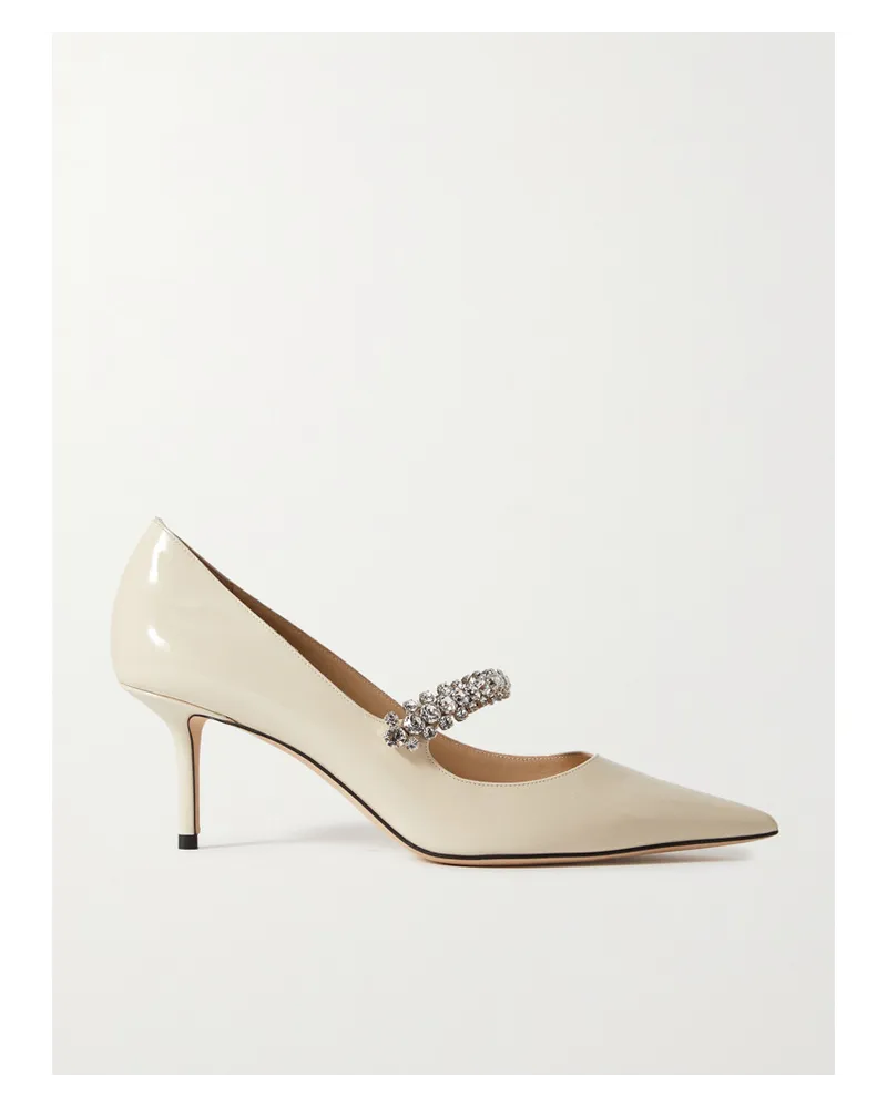 Jimmy Choo Bing 65 Mm Pumps aus Lackleder Weiß