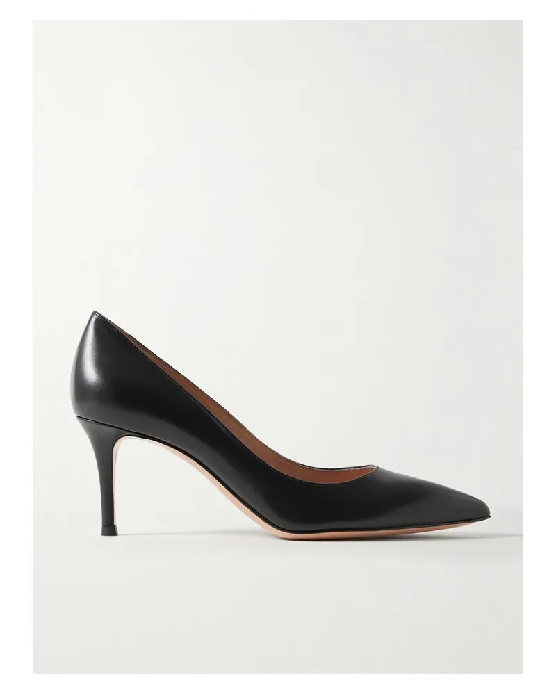 Gianvito Rossi Gianvito 70 Pumps Aus Leder - Schwarz Schwarz