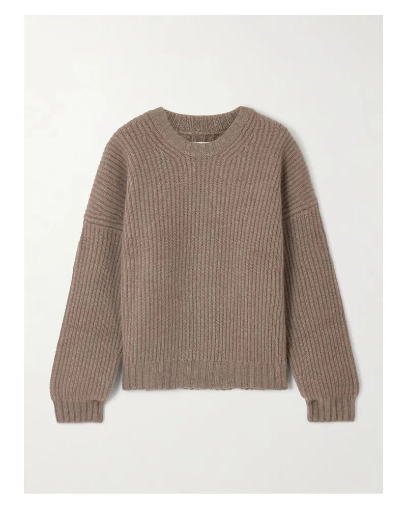 KHAITE Manuela Gerippter Kaschmirpullover - Braun Braun