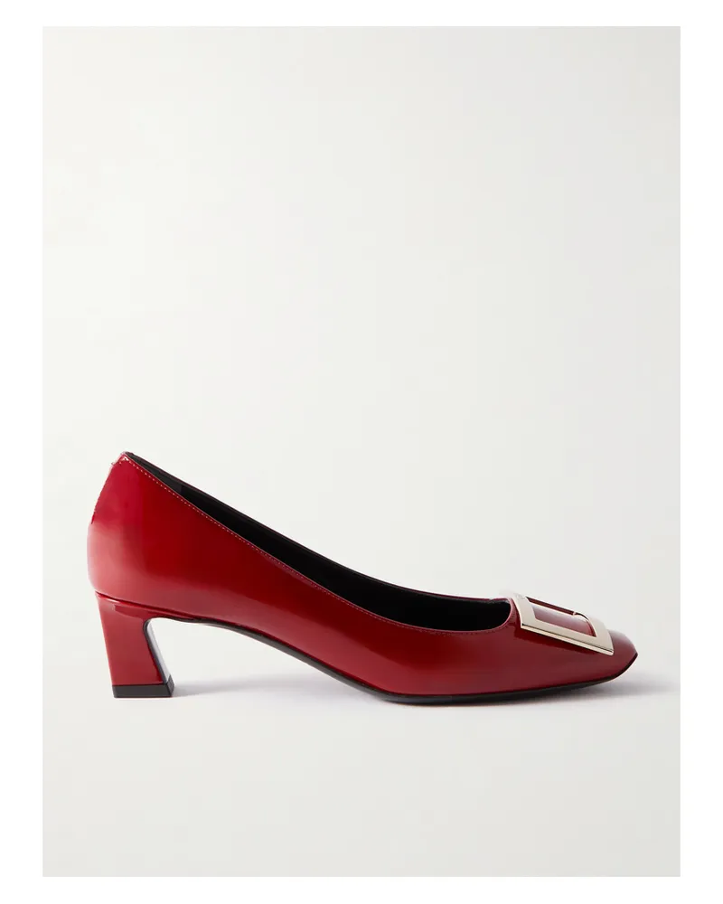 Roger Vivier Trompette 45 Patent-leather Pumps - Red Red