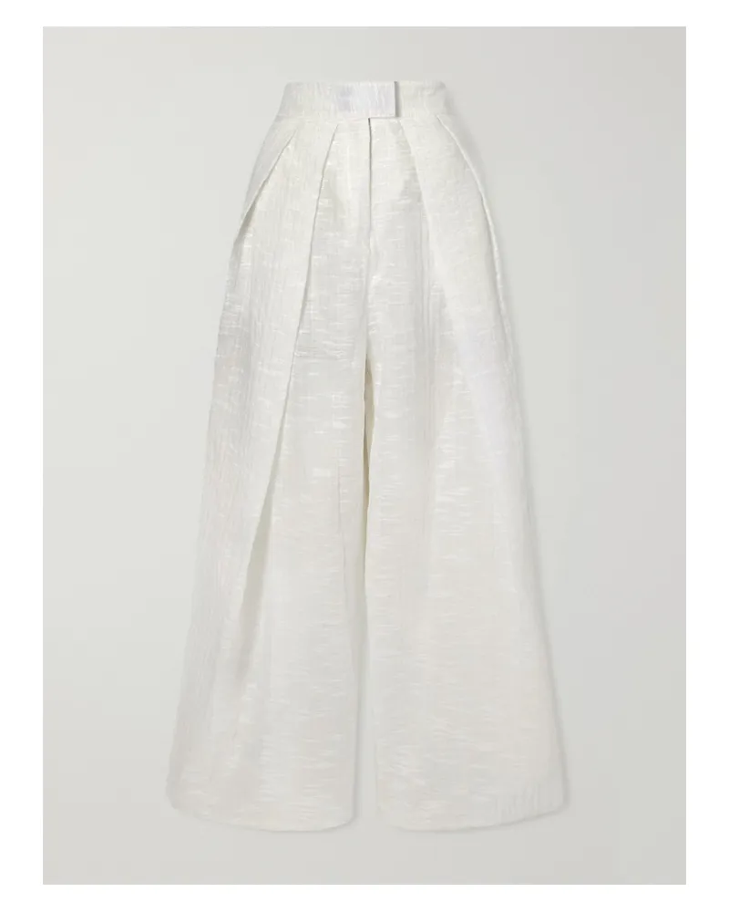 Maticevski Hello Sailor Pleated Organza Pants - White White