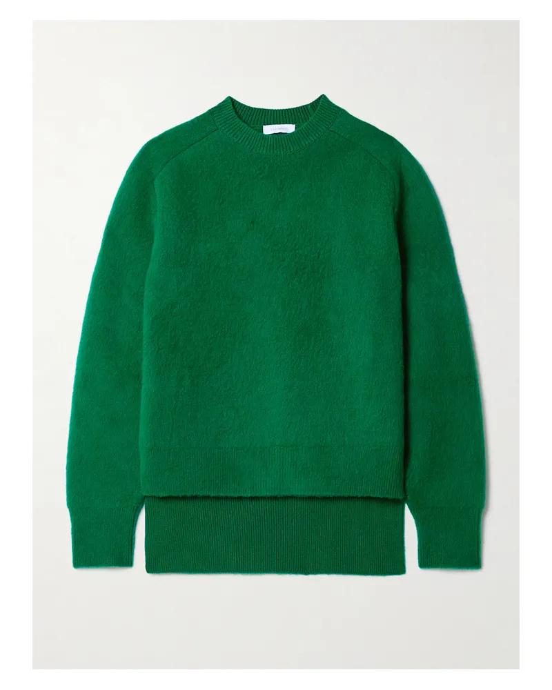 Paco Rabanne Pullover Aus Gebürsteter Wolle Mit Kettenverzierung - Grün Grün