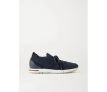 Flexy Lady Sneakers Aus Wolle, Leder Und Veloursleder - Blau