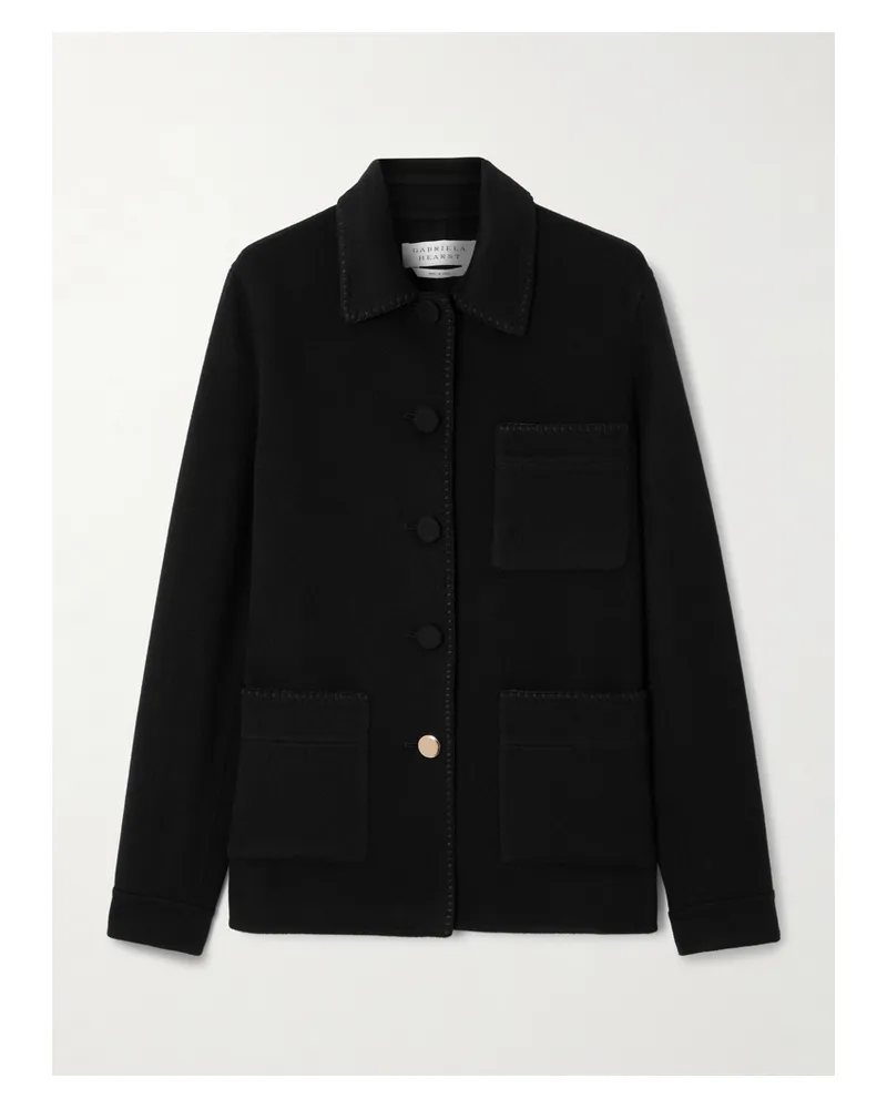 Gabriela Hearst Ulu Jacke Aus Recyceltem Kaschmir - Schwarz Schwarz