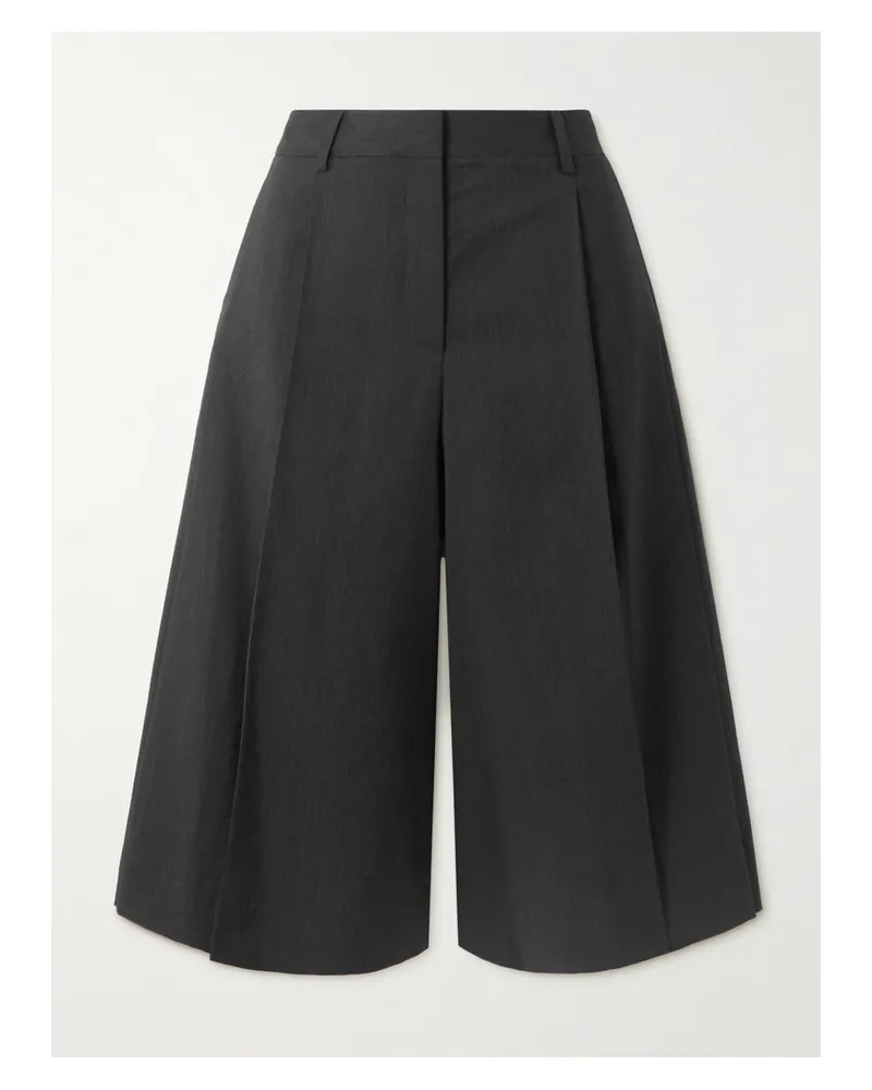 TWP Stefens Culottes Aus Wolle Mit Bügelfalten - Grau Grau