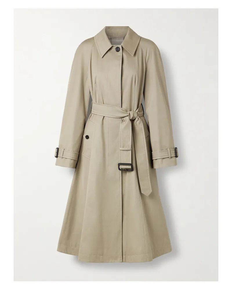 Burberry Ellingham Belted Cotton-gabardine Trench Coat - Brown Brown