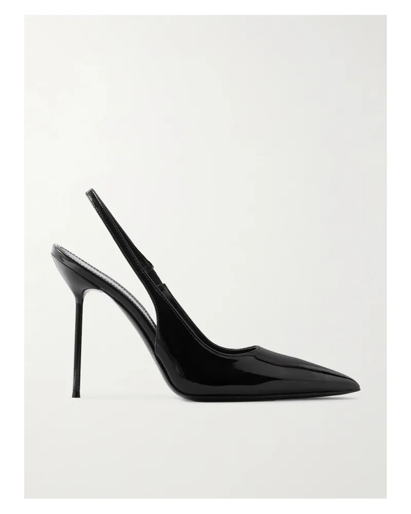 Paris Texas Lidia Slingback-pumps aus Lackleder Schwarz