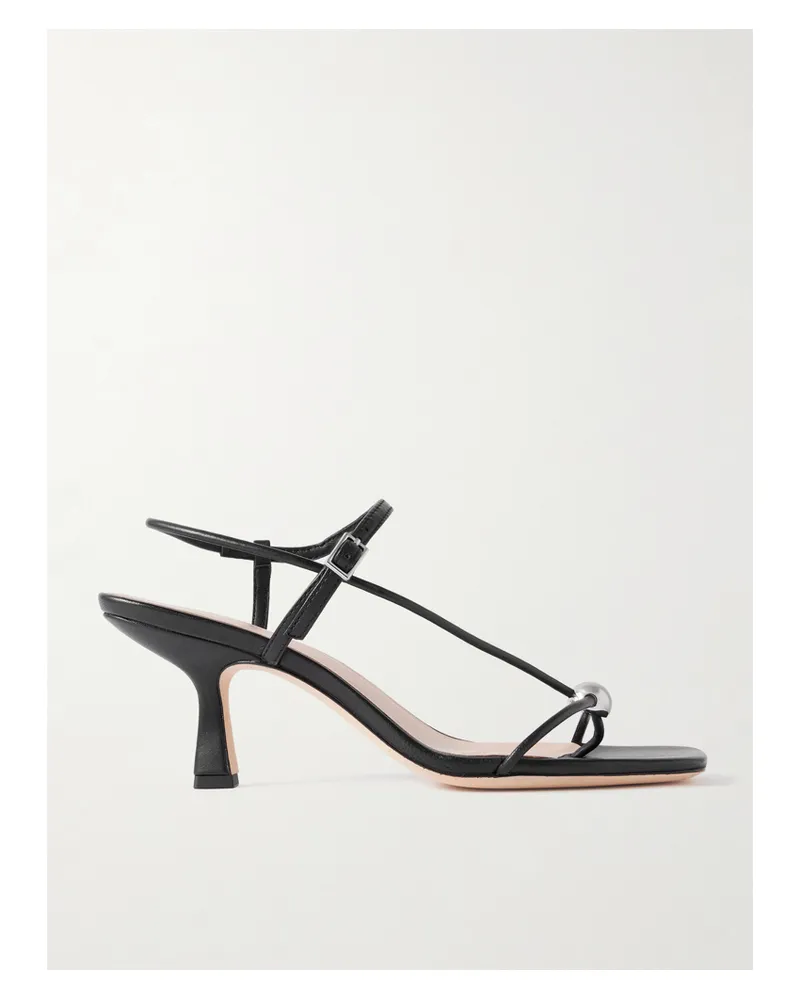 Loeffler Randall Triana Sandalen Aus Leder Mit Verzierung - Schwarz Schwarz