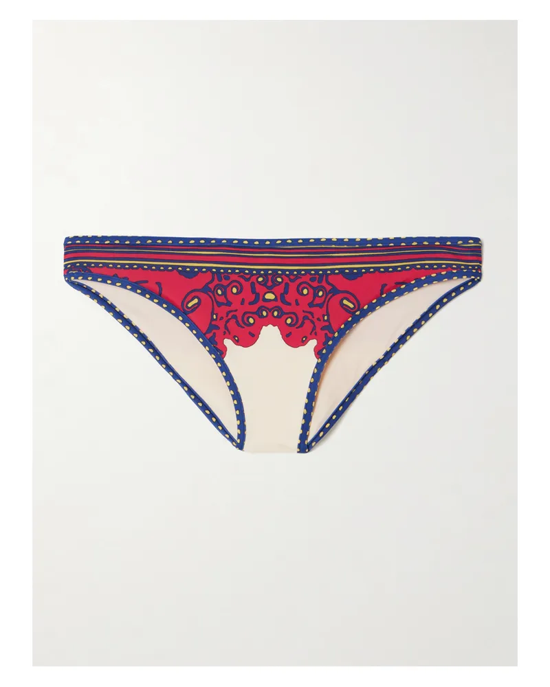 La DoubleJ Printed Bikini Briefs - Blue Blue