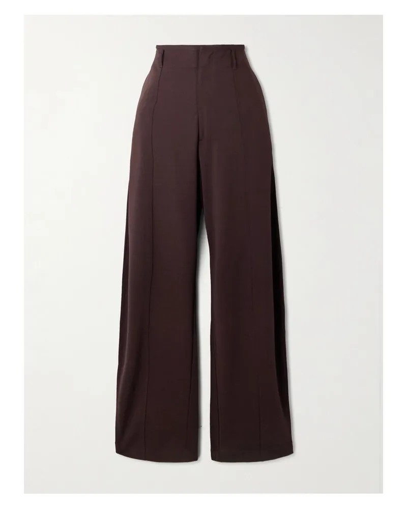 Christophe Lemaire Hose Mit Geradem Bein Aus Jersey - Burgunder Burgunder