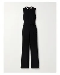 Adam Lippes Barclay Jumpsuit aus Woll-crêpe Schwarz