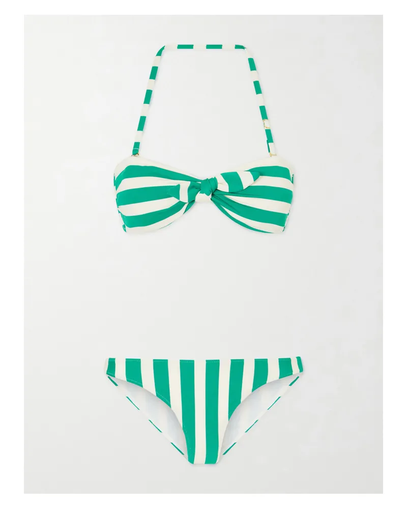 lemlem Striped Bikini - Green Green