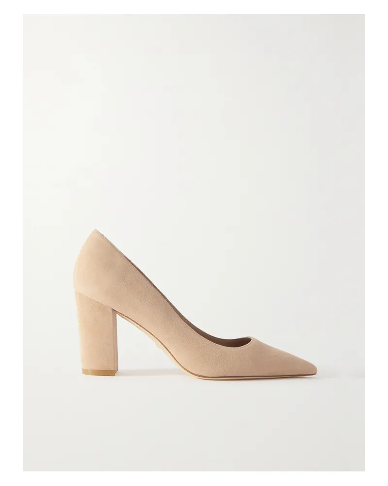 Stuart Weitzman Stuart Pumps Aus Veloursleder - Neutral Neutral