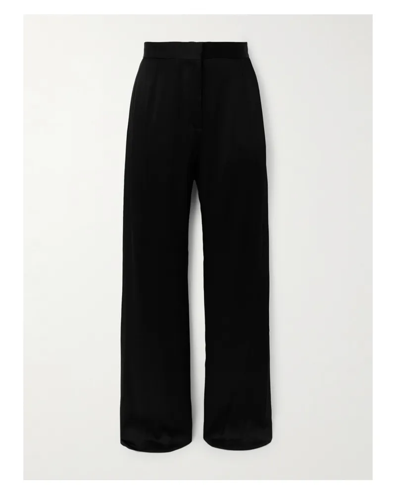 AZ FACTORY Lutz Huelle Astra Hose Mit Schmalem Bein Aus Glänzendem Crêpe - Schwarz Schwarz