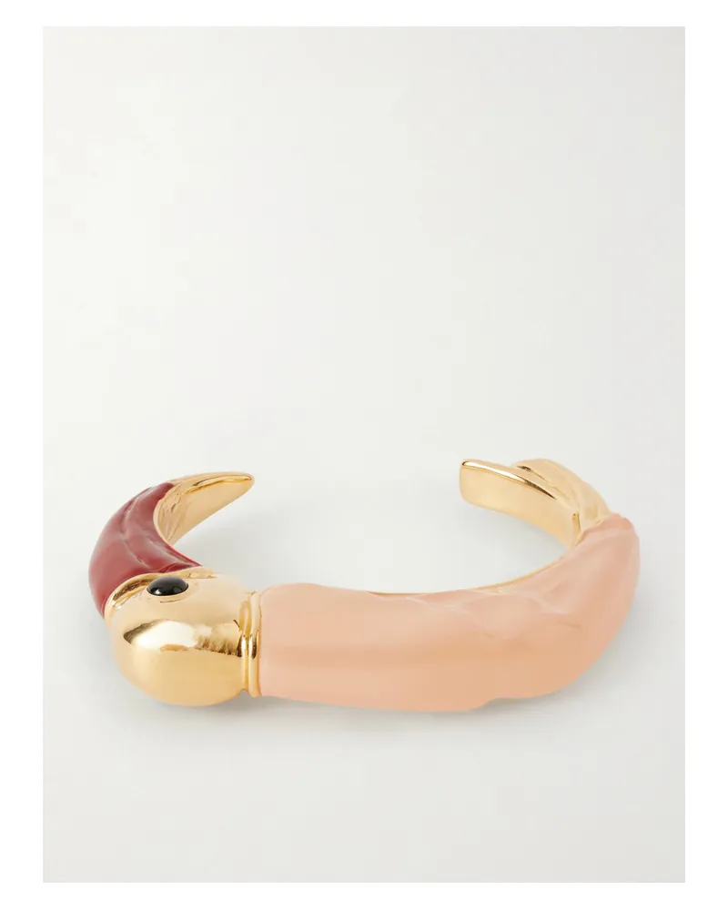 Chloé Gold-tone And Resin Cuff Gold
