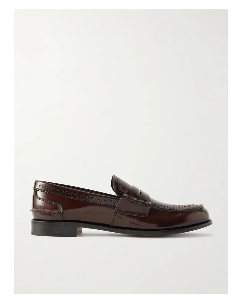Church's Robin Glossed-leather Penny Loafers - Brown Brown
