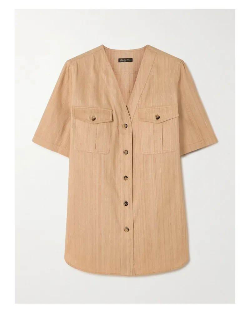 Loro Piana Hemd Aus Strukturierter Seide - Neutral Neutral