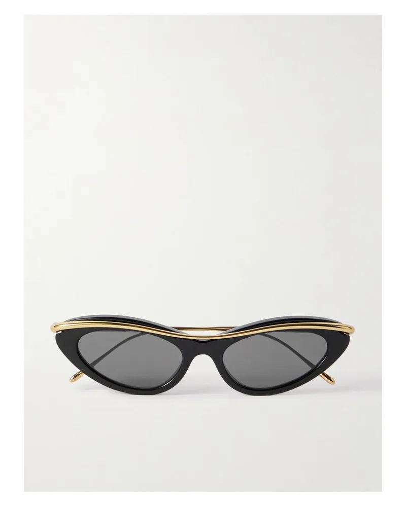 Loewe Sonnenbrille Mit Cat-eye-rahmen Aus Azetat Mit Goldfarbenen Details Gold