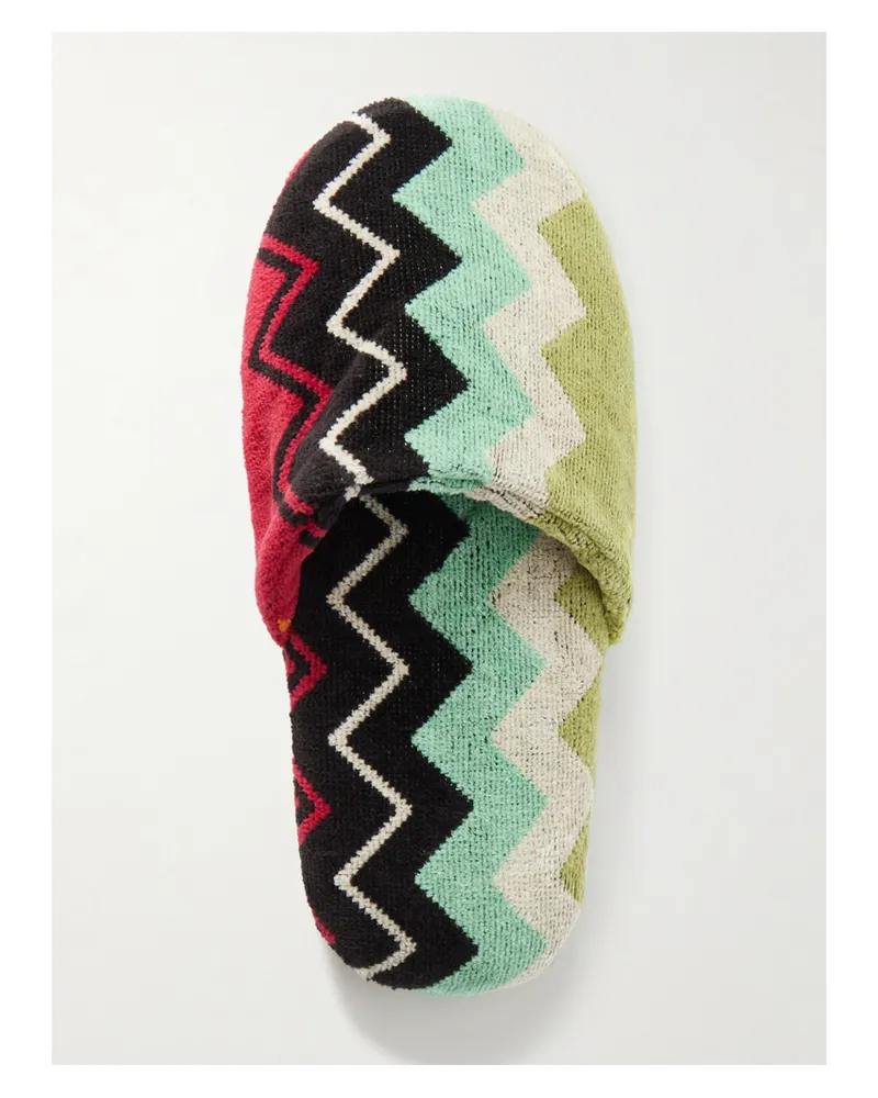 Missoni Home Giacomo Slippers Aus Baumwollfrottee - Mehrfarbig Mehrfarbig