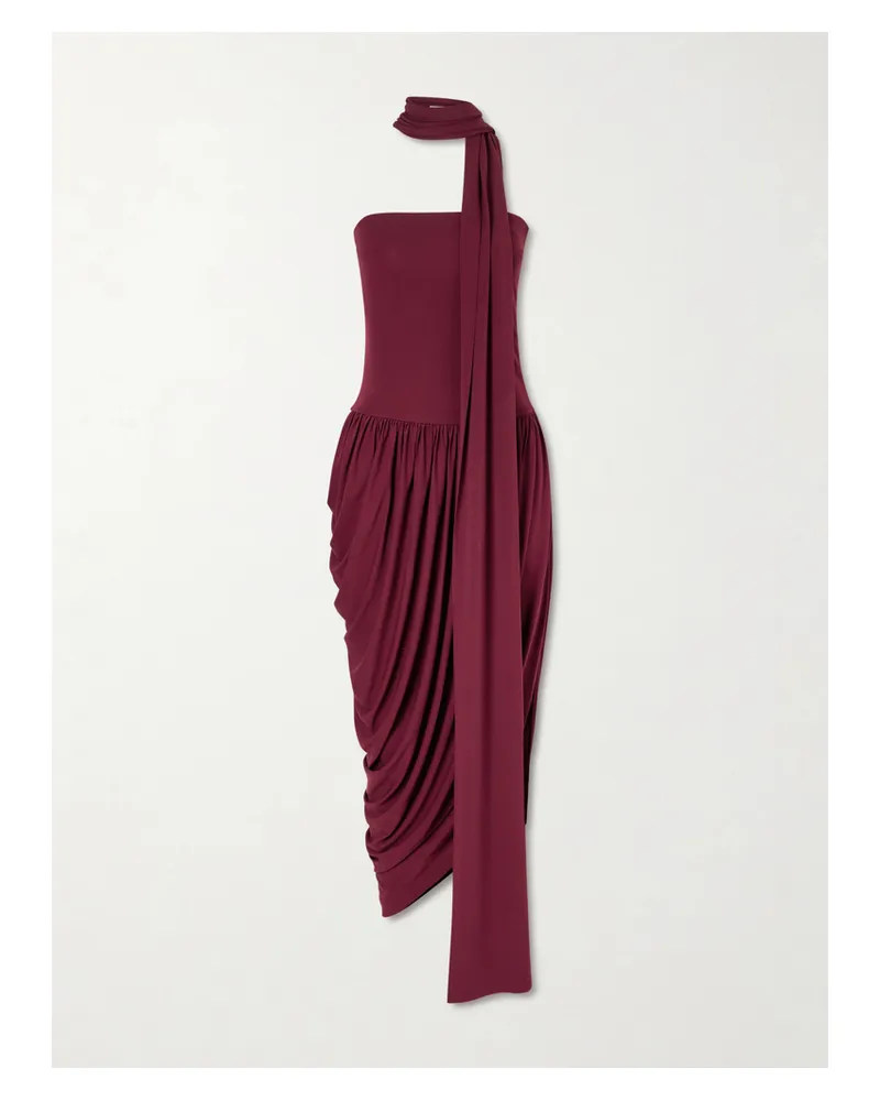 Esse Studios Solina Trägerloses Maxikleid Aus Satin - Lila Lila