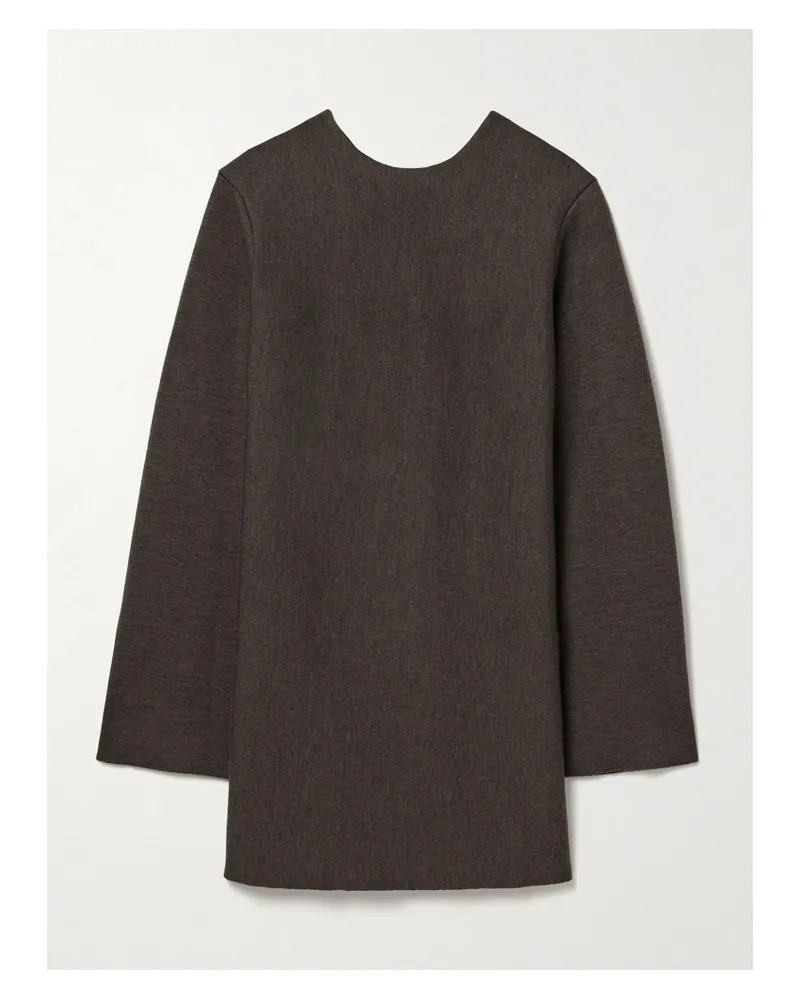 KHAITE Elle Minikleid Aus Einer Wollmischung - Braun Braun