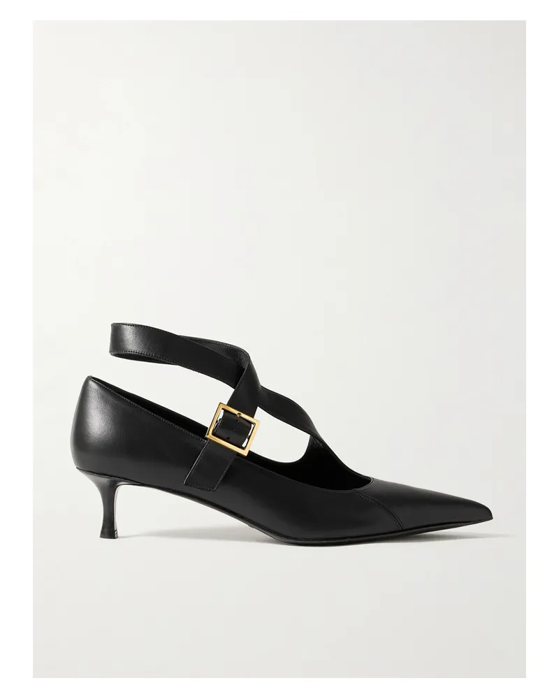 KHAITE Sloan Leather Pumps - Black Black