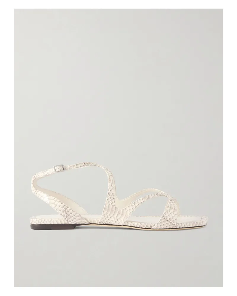 Jimmy Choo Ayla Sandalen Aus Leder Mit Schlangeneffekt - Animal-Print Animal-print