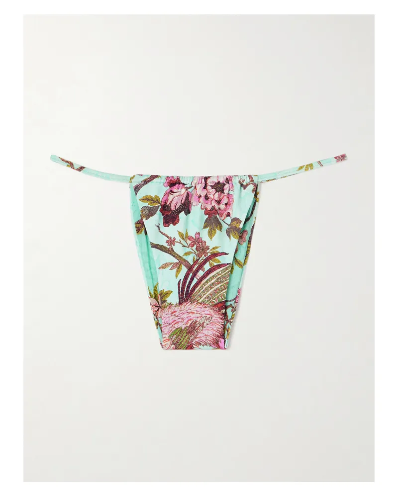 SKIMS Roberto Cavalli Signature Swim String Bikini Bottom – Fagianella – Bikinihöschen - Mehrfarbig Mehrfarbig
