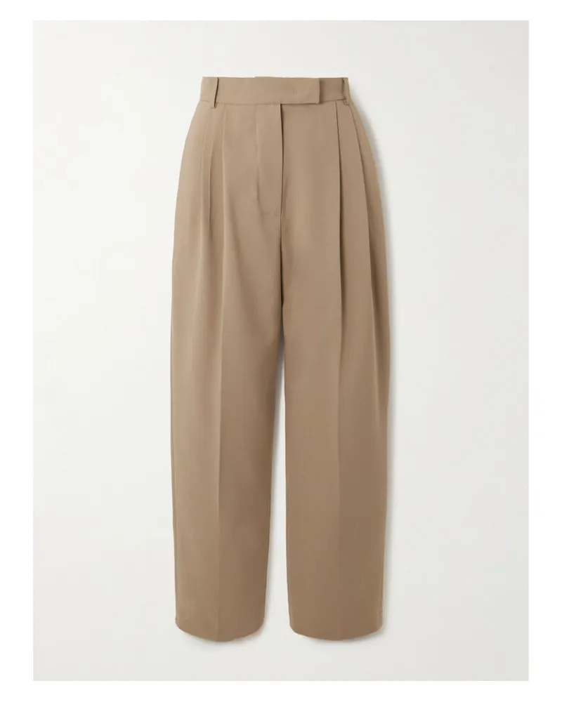 FRANKIE Shop Bea Bundfaltenhose Aus Crêpe - Neutral Neutral