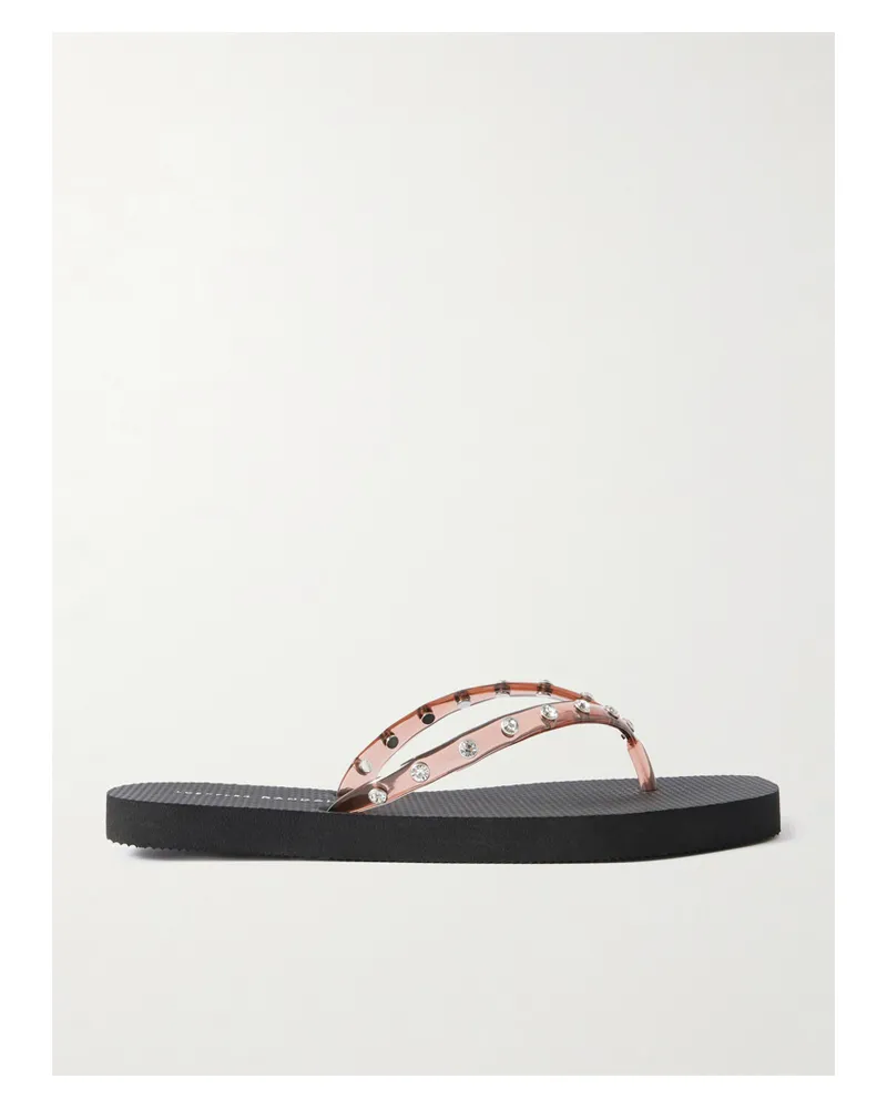 Loeffler Randall Taryn Zehensandalen Aus Pvc Mit Kristallen - Schwarz Schwarz