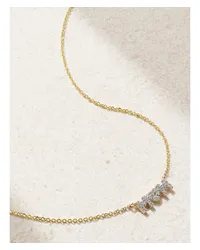 Stone & Strand Mom Kette aus 10 Karat  mit Diamanten Gold