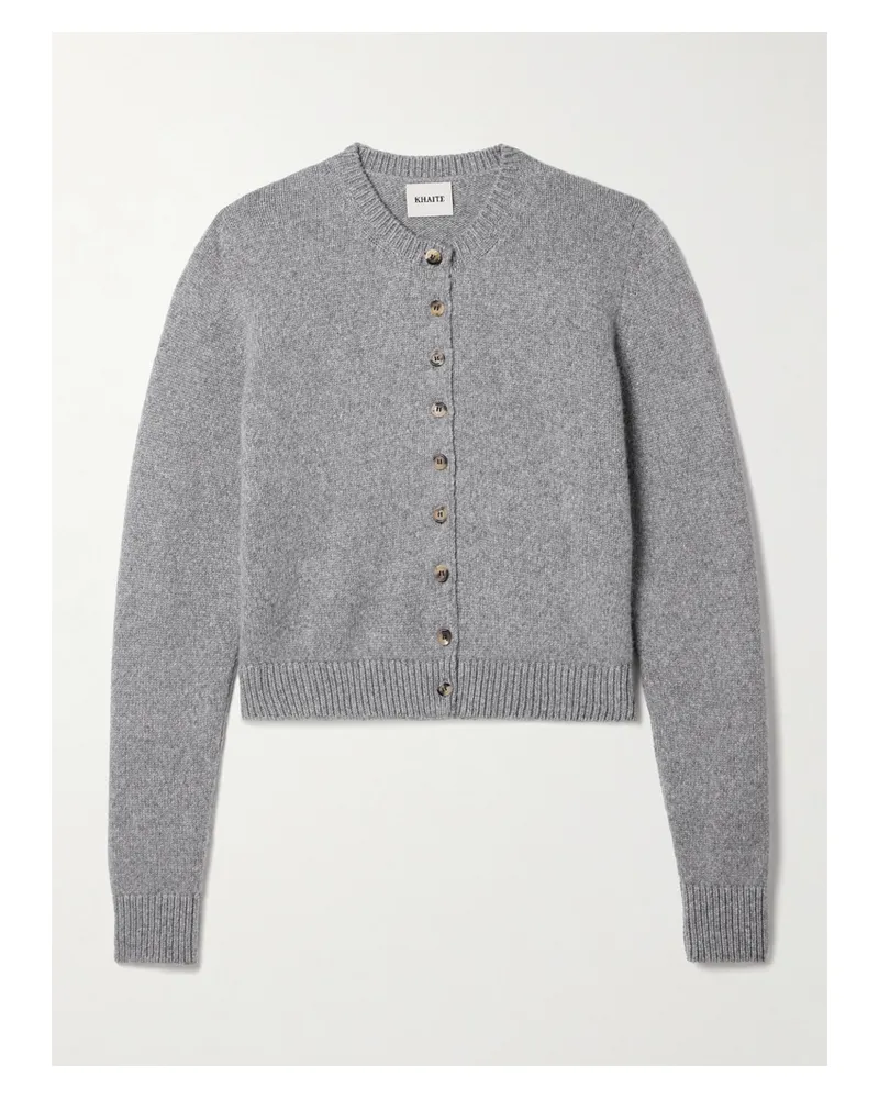 KHAITE Everheart Cashmere Cardigan - Gray Gray