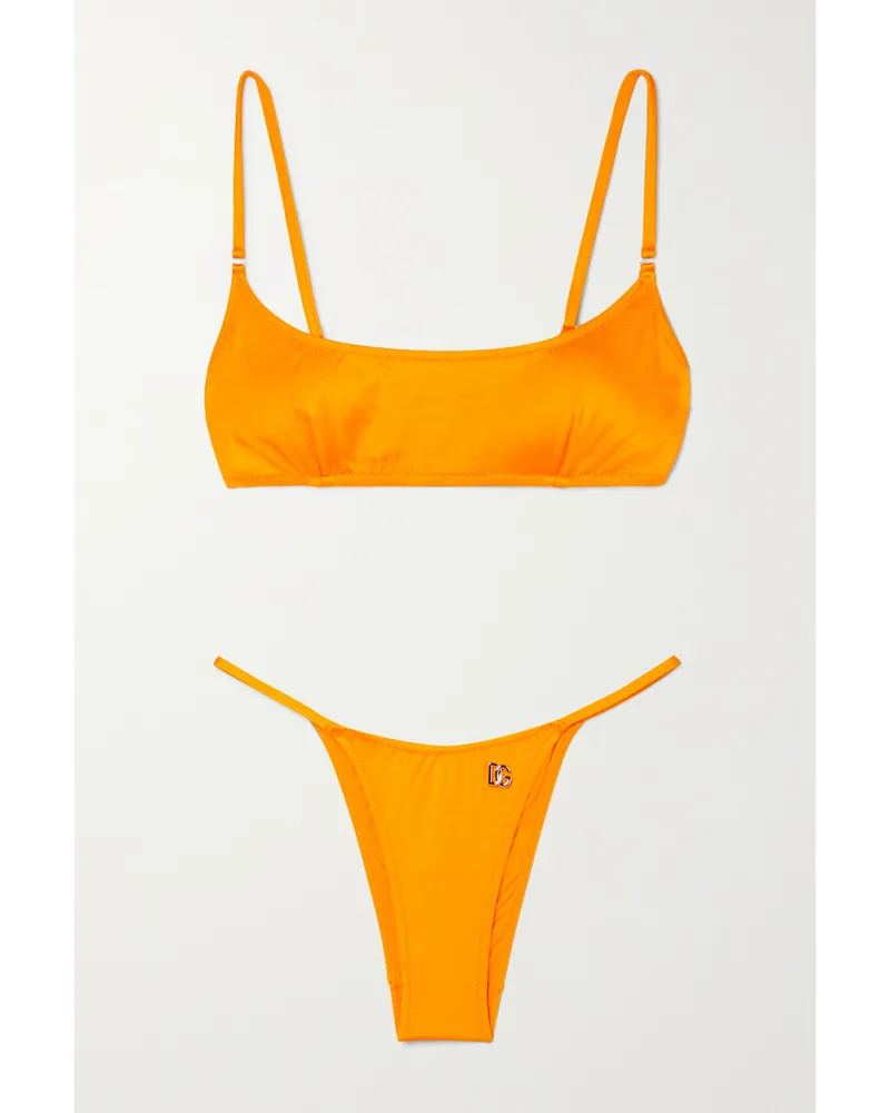 Dolce & Gabbana Bikini Mit Verzierung - Orange Orange