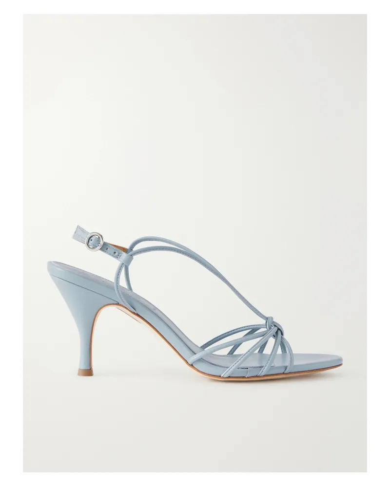 aeyde Solange Leather Sandals - Blue Blue