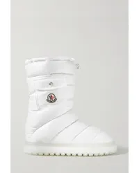 Moncler Gaia Stiefel aus Gestepptem Shell Weiß