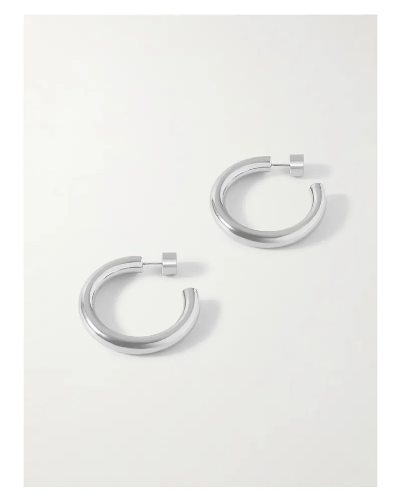 Jennifer Fisher Natasha Mini Silver-plated Hoop Earrings Silver