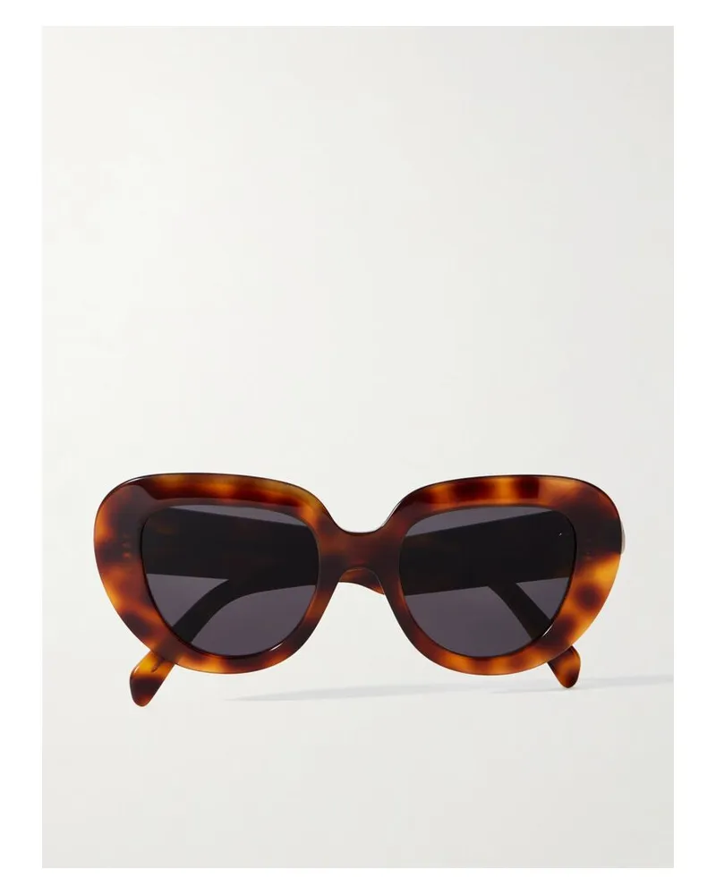 Celine Oversized-sonnenbrille Mit Butterfly-rahmen Aus Azetat In Hornoptik Horn