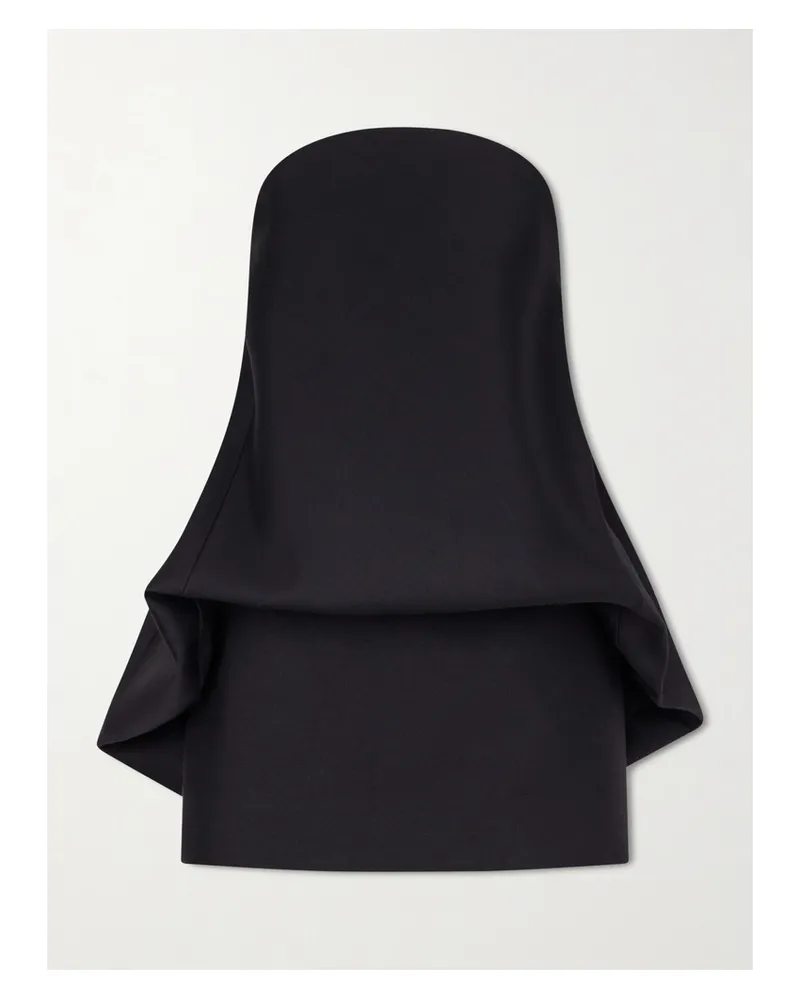 Balenciaga Wool-blend Mini Balloon Dress - Black Black