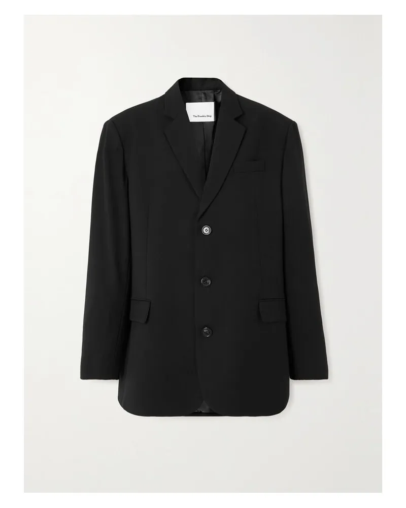 FRANKIE Shop Gelso Oversized-blazer Aus Einer Tencel™-lyocell-mischung - Schwarz Schwarz