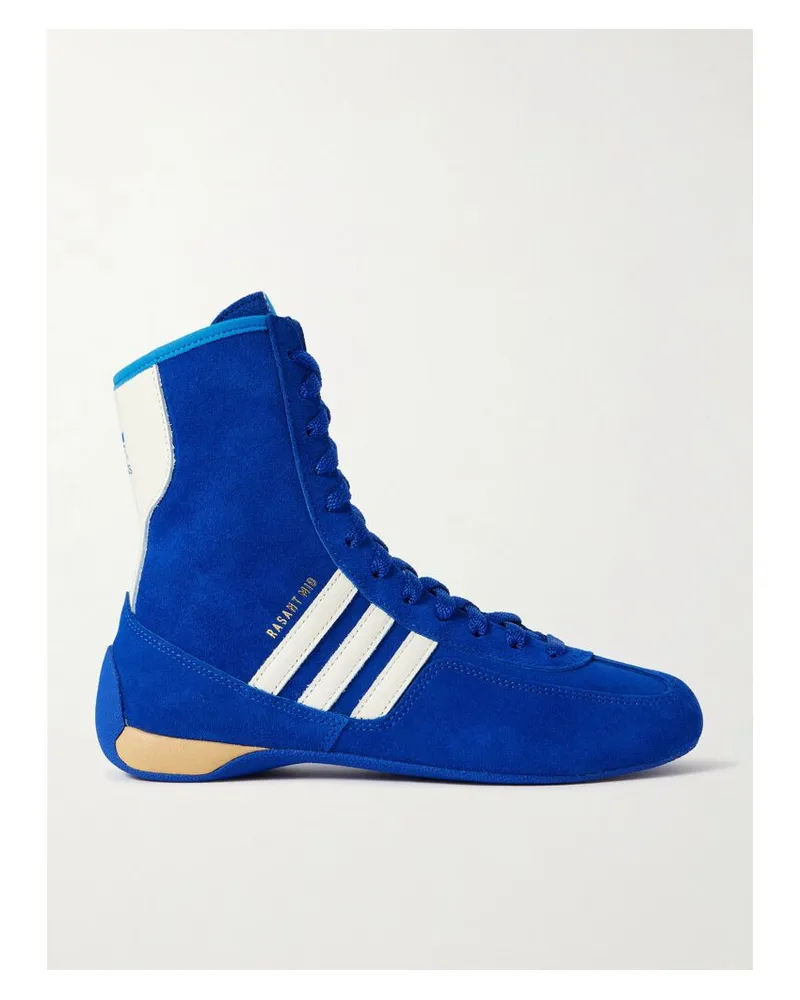 adidas Rasant Mid Sneakers Aus Veloursleder Mit Lederbesätzen - Blau Blau