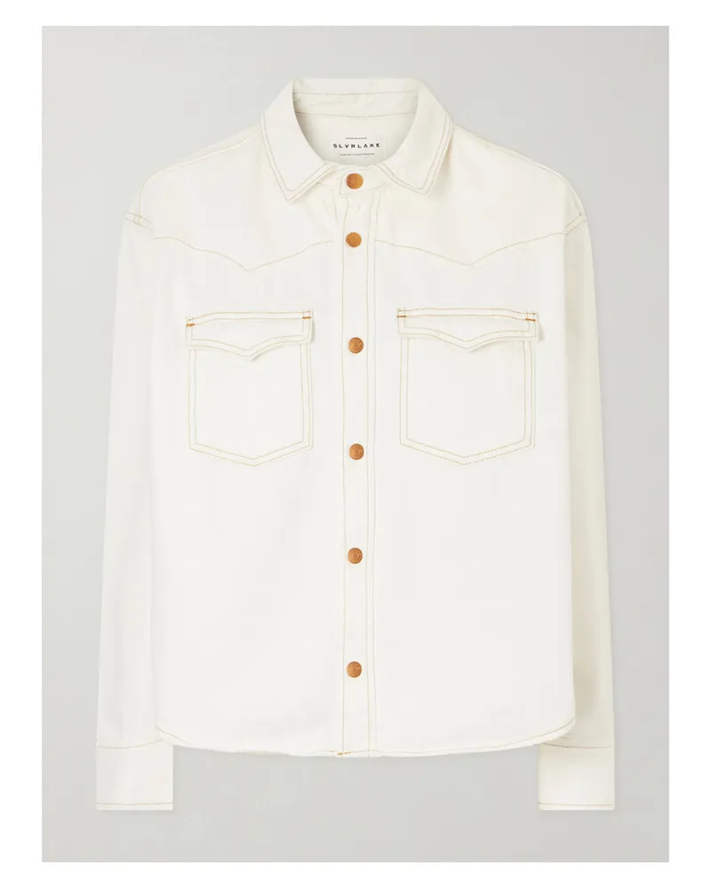 SLVRLAKE Cassidy Denim Jacket - White White