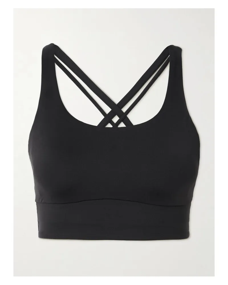 LULULEMON Energy Longline Sport-bh Aus Recyceltem Luxtreme™-material - Schwarz Schwarz