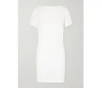 La Robe Mistral Open-back Crepe Mini Dress - White