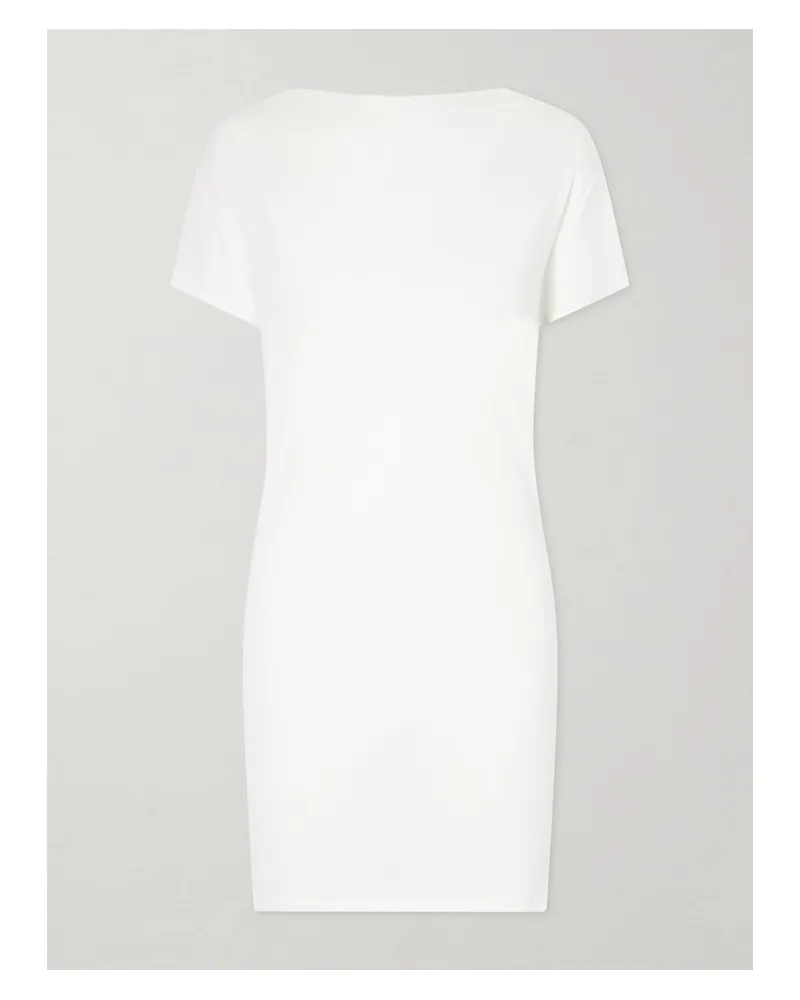 Jacquemus La Robe Mistral Open-back Crepe Mini Dress - White White