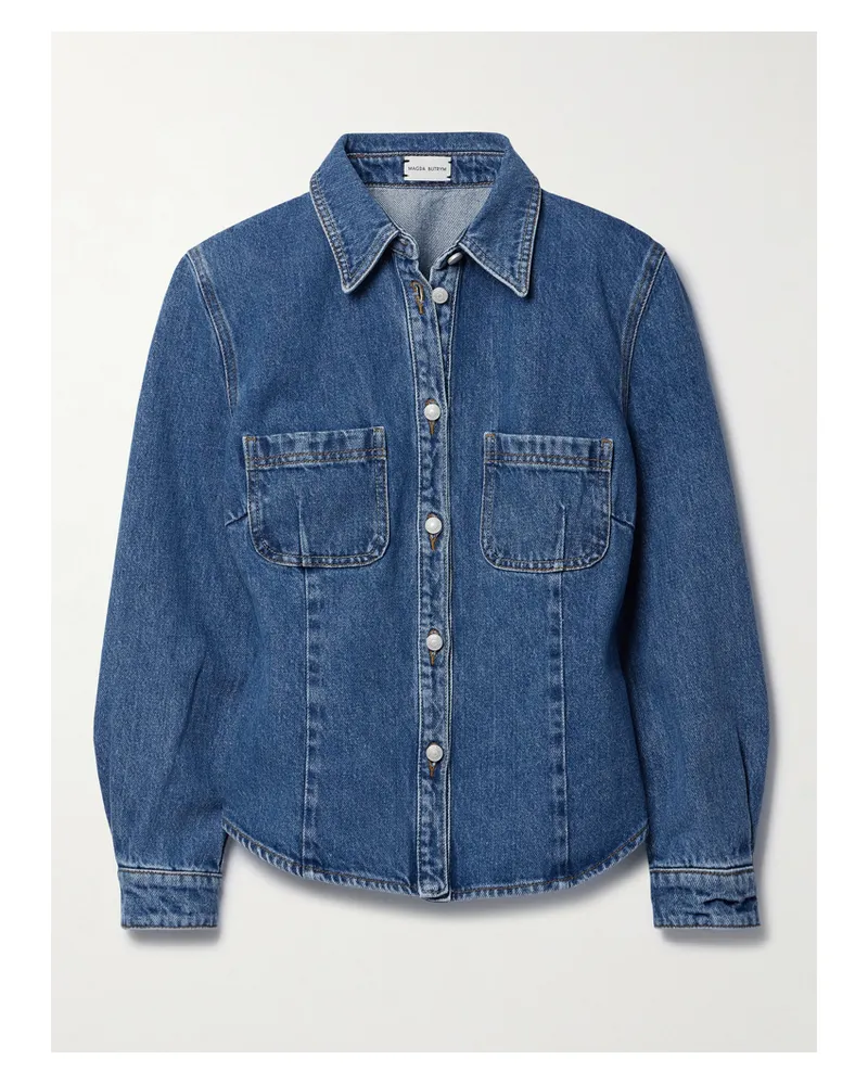 Magda Butrym Jeanshemd - Blau Blau